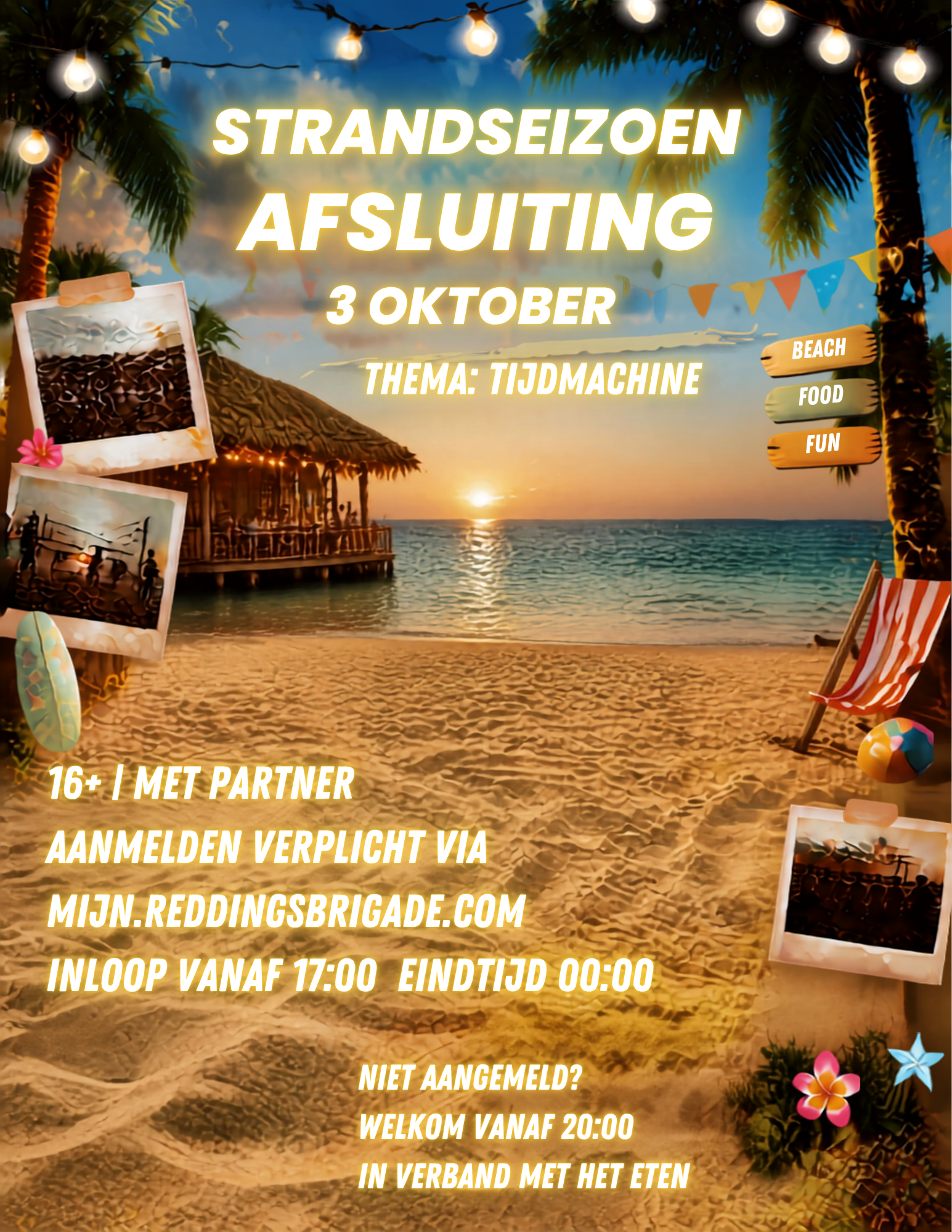 Feest afsluiting strandseizoen